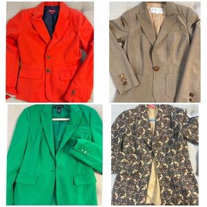 Lot of 4 cute blazers.